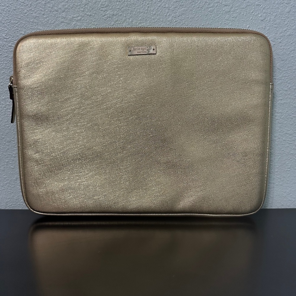 Kate Spade Metallic Gold Laptop Case